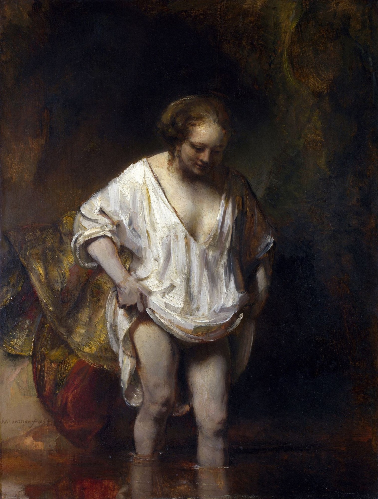 Rembrandt – Hendrickje kąpiąca się w rzece