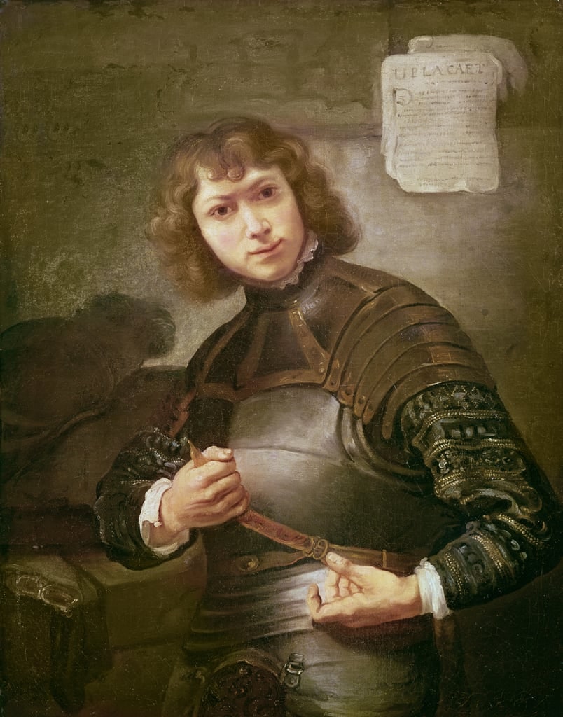 Rembrandt – Młody mężczyzna w złotej zbroi