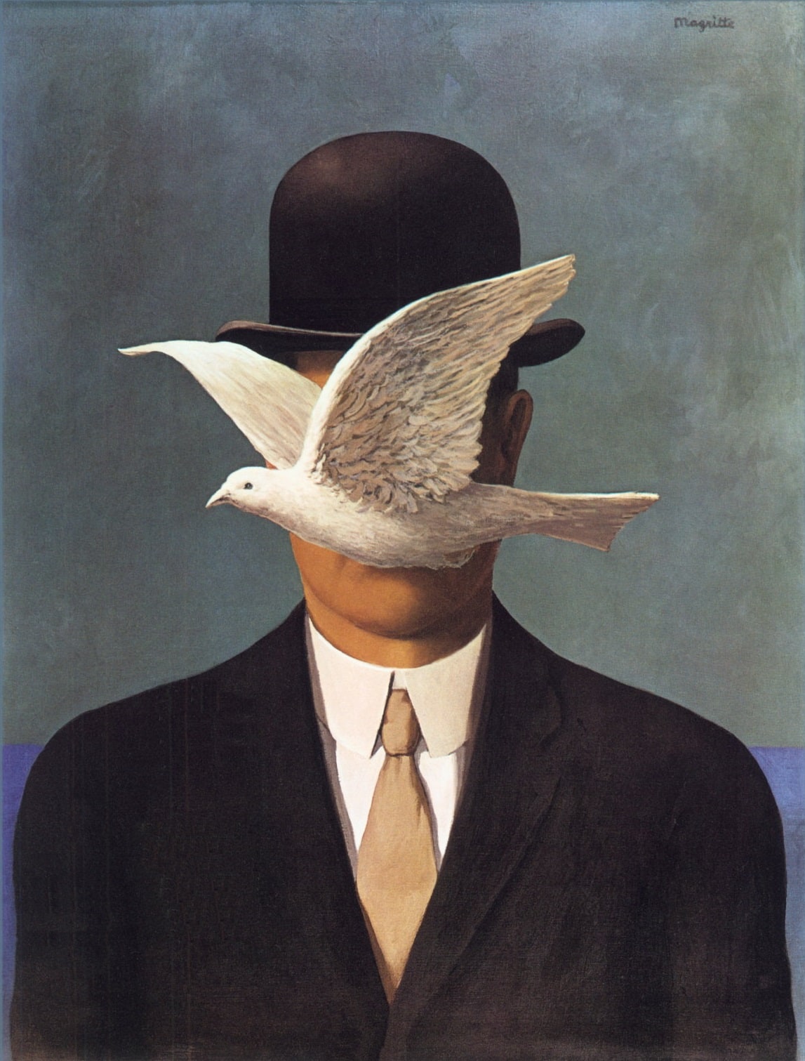René Magritte – Mężczyzna w meloniku