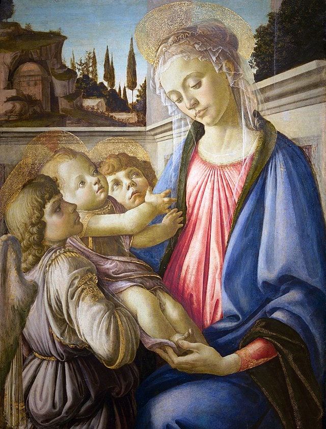 Sandro Botticelli – Madonna, dziecko i 2 anioły