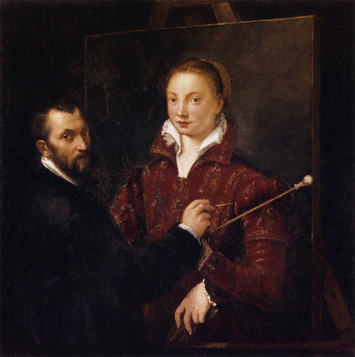 Sofonisba Anguissola – Bernardino Campi malujący Sofonisbę Anguissolę