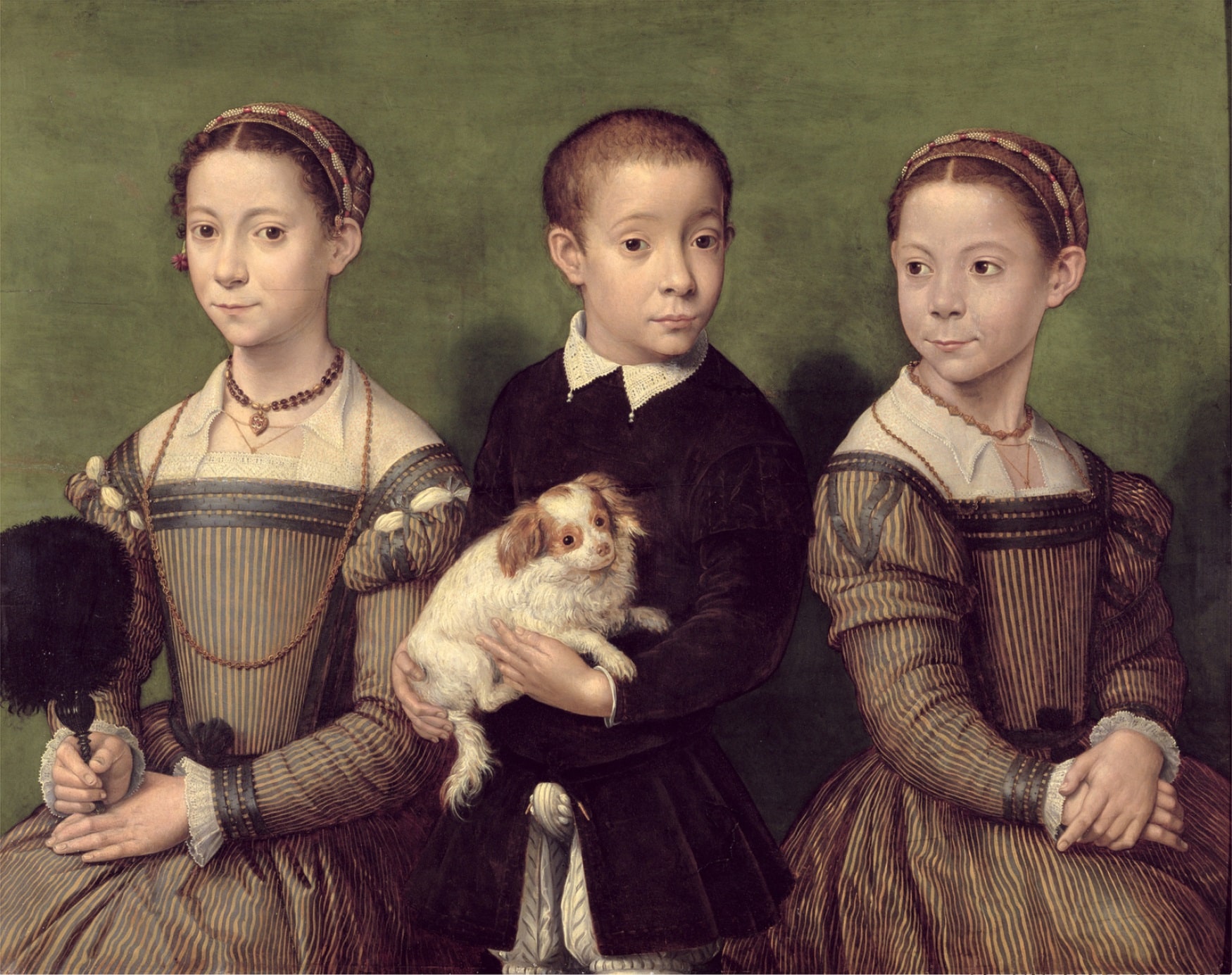 Sofonisba Anguissola – Troje dzieci z psem