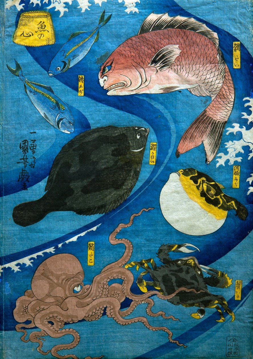 Utagawa Kuniyoshi – Umysły ryb