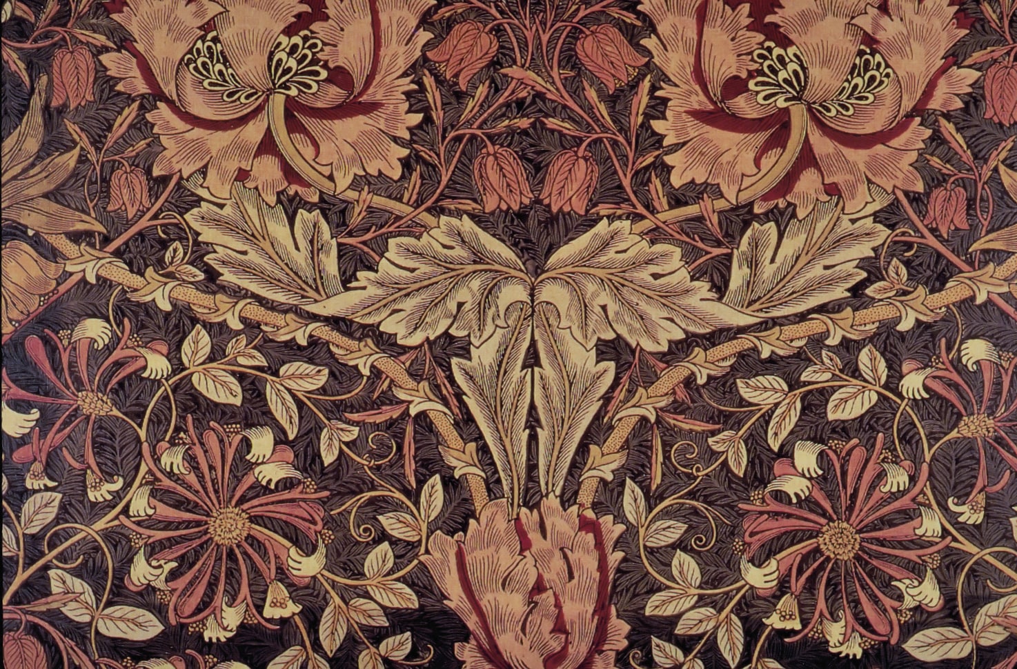William Morris – Tkanina z wiciokrzewem