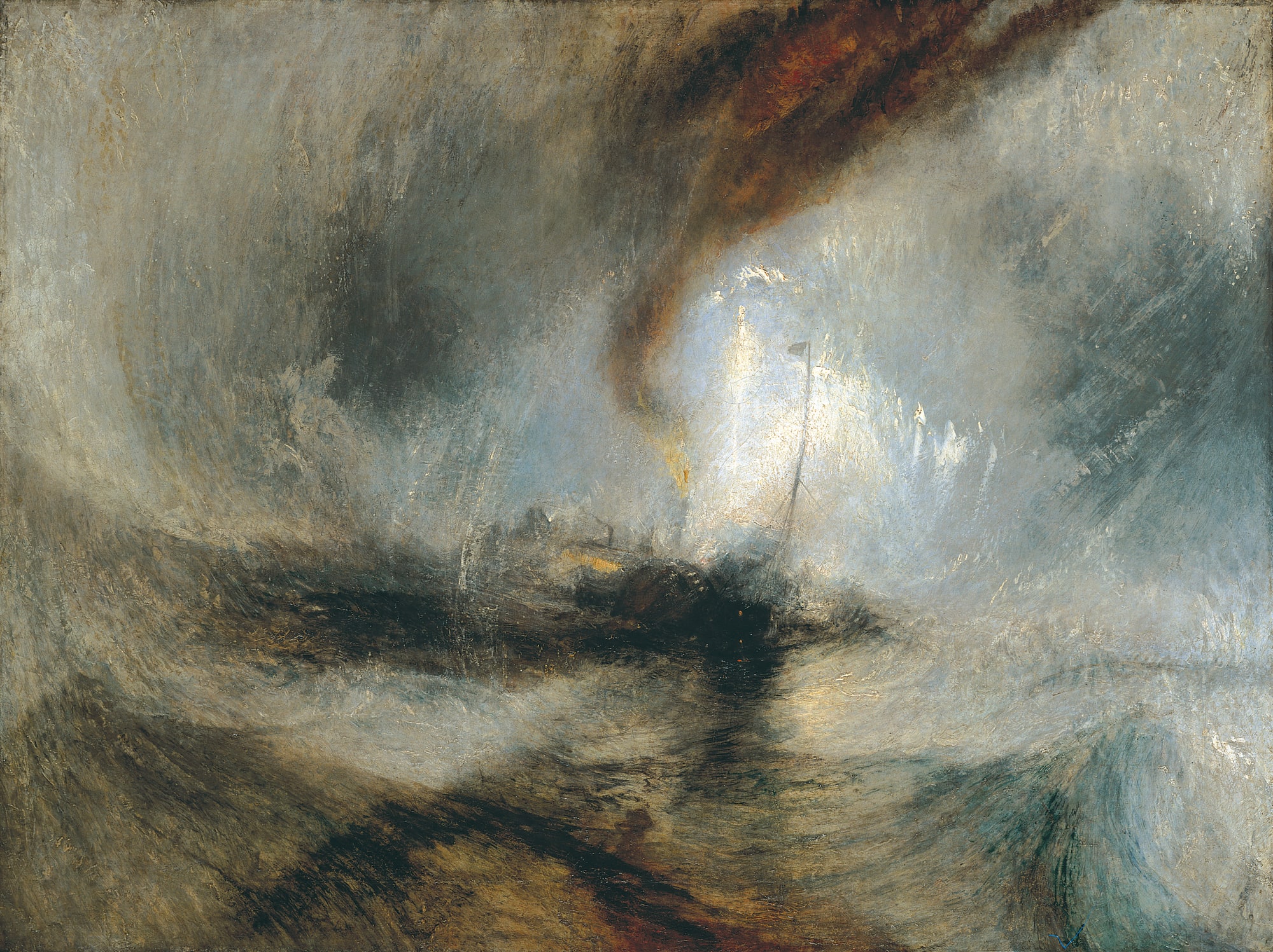 William Turner – Śnieżyca: Parowiec na wejściu do portu