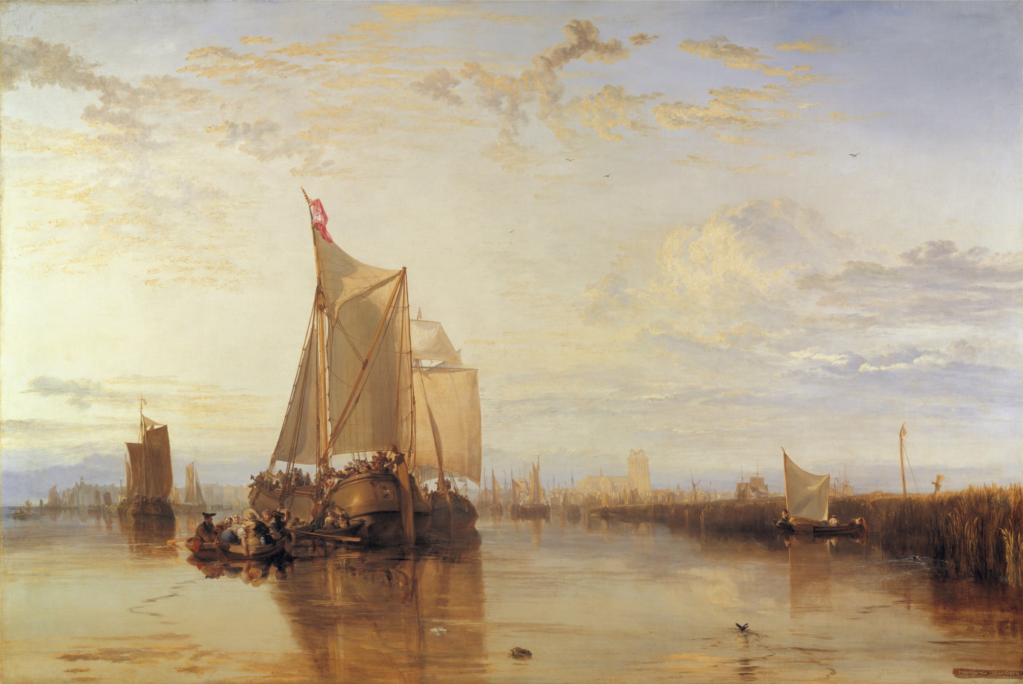 William Turner – Statek pasażerski Dort z Rotterdamu bez wiatru