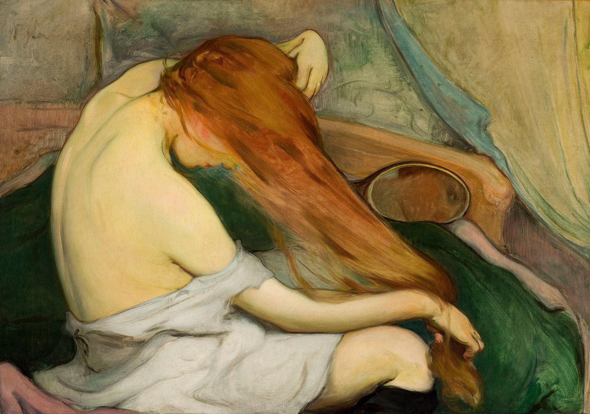 Władysław Ślewiński – Czesząca się