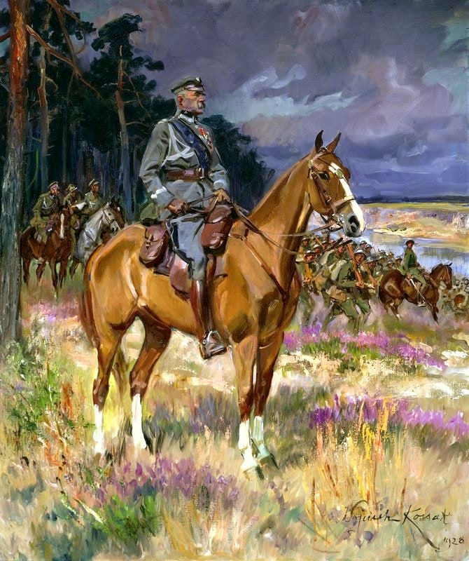 Wojciech Kossak – Józef Piłsudski na Kasztance