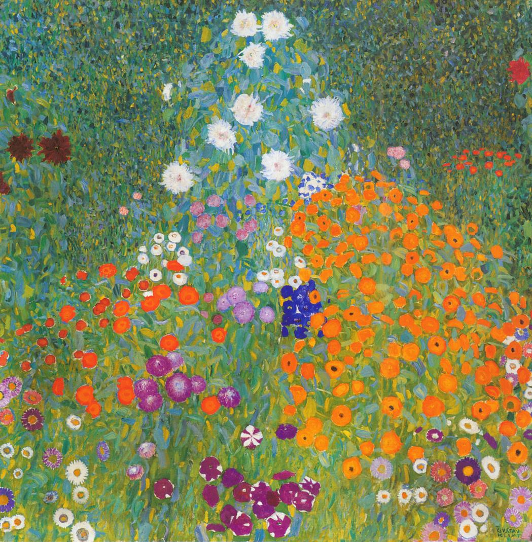 Flower garden Gustav Klimt