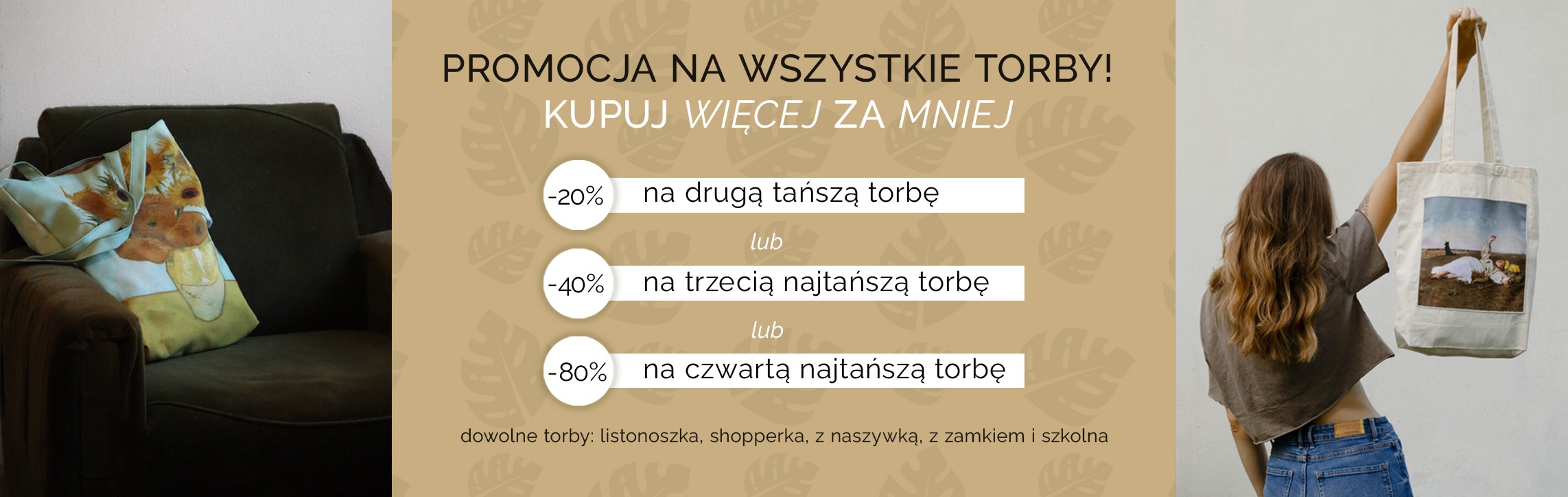 Promocja torby na ramię Szyjemy Sztukę