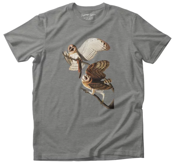 Koszulka Barn Owl, Tyto Alba James Audubon