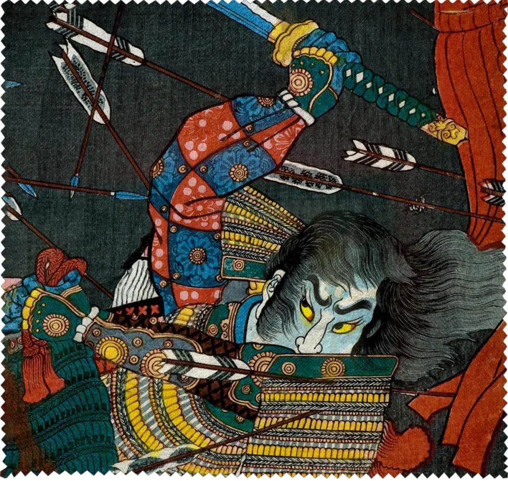 Ściereczka do okularów Bitwa pod Shijō Nawate Utagawa Kuniyoshi