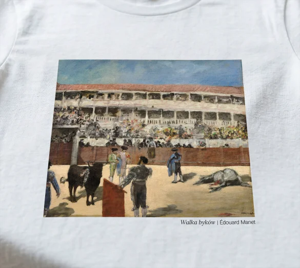 Koszulka z nadrukiem Walka byków Édouard Manet