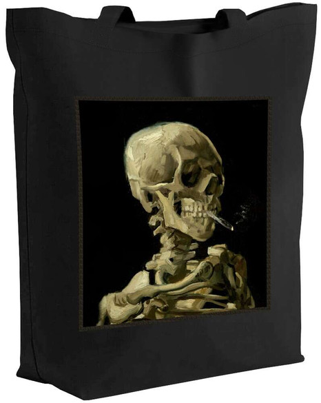 Torba z naszywką Czaszka z palącym się papierosem Vincent Van Gogh