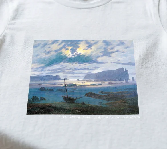 Bluzka damska Morze Północne w świetle księżyca Caspar David Friedrich