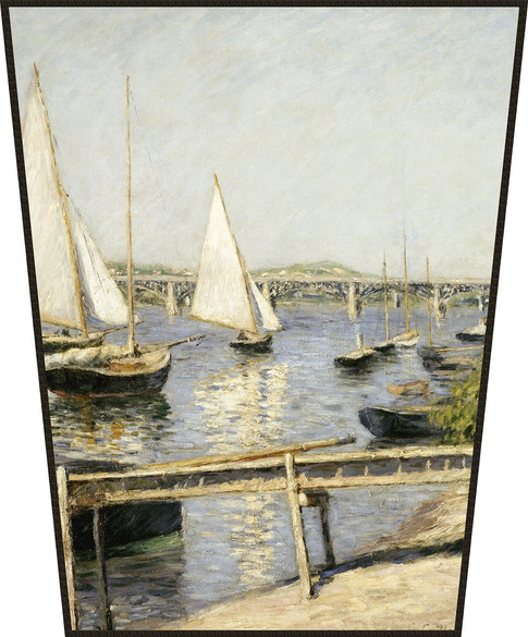 Ekran Żaglówki w Argenteuil Gustave Caillebotte