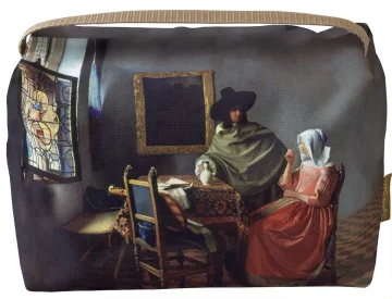 Kosmetyczka kuferek Kieliszek Wina Jan Vermeer