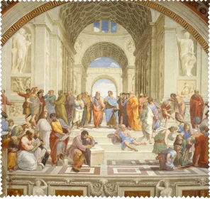 Ściereczka do okularów Szkoła Ateńska Rafael Santi