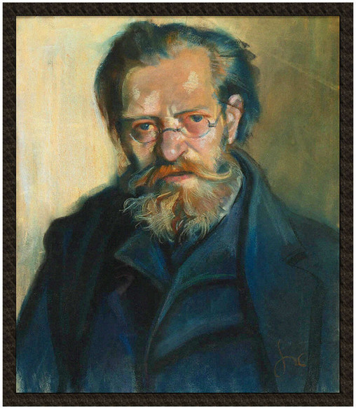 Naszywka Portret Franciszka Wyspiańskiego, ojca artysty Stanisław Wyspiański