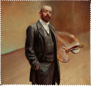 Ściereczka do okularów Autoportret z paletą Jacek Malczewski