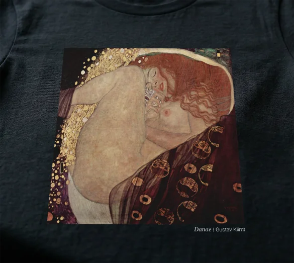 Koszulka z nadrukiem Danae Gustav Klimt