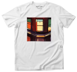 Koszulka z naszywką Okna nocne Edward Hopper