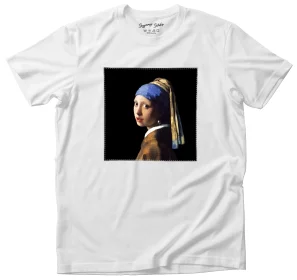 Koszulka z naszywką Dziewczyna z perłą Jan Vermeer