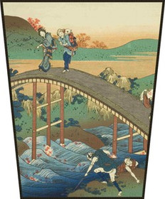 Ekran Ariwara no Narihira Katsushika Hokusai