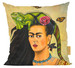 Poduszka Frida z legwanem – portret inspirowany Fridą Kahlo