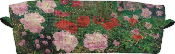 Piórnik Kwitnące kwiaty na ogrodzeniu ogrodu Koloman Moser