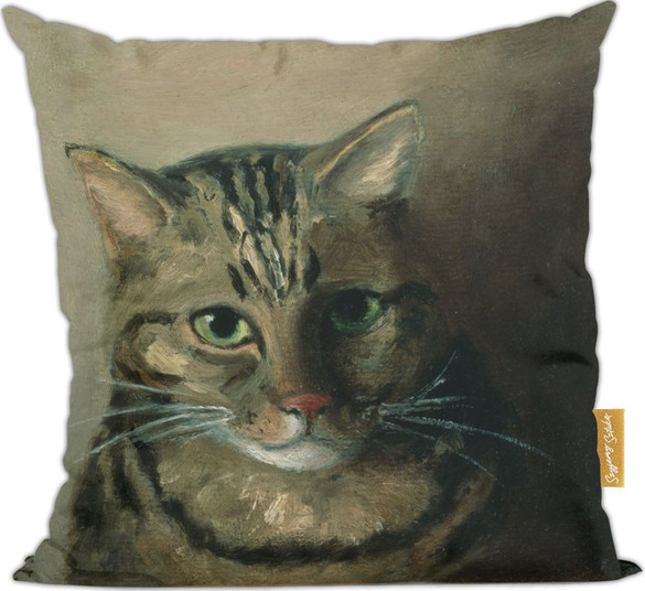 Poduszka Studium głowy kota tabby Louis Wain