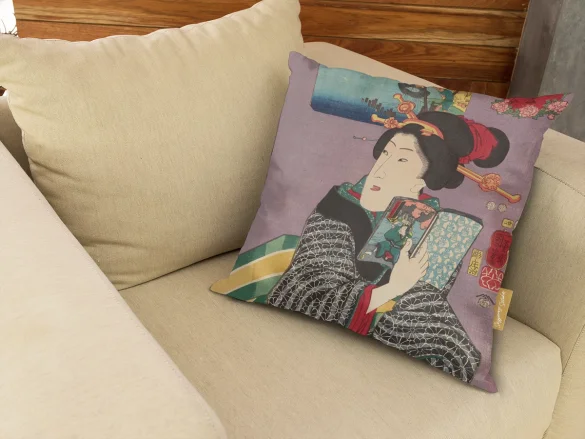 Poduszka Krajobrazy i piękności Utagawa Kuniyoshi