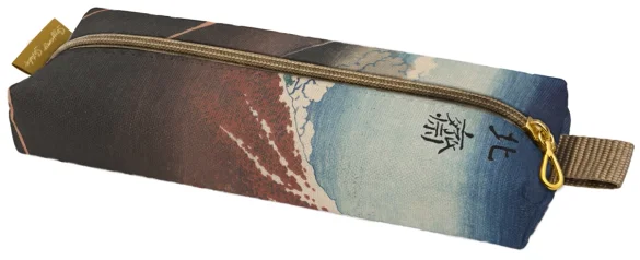 Piórnik szkolny prostokątny Ulewa pod szczytem Katsushika Hokusai