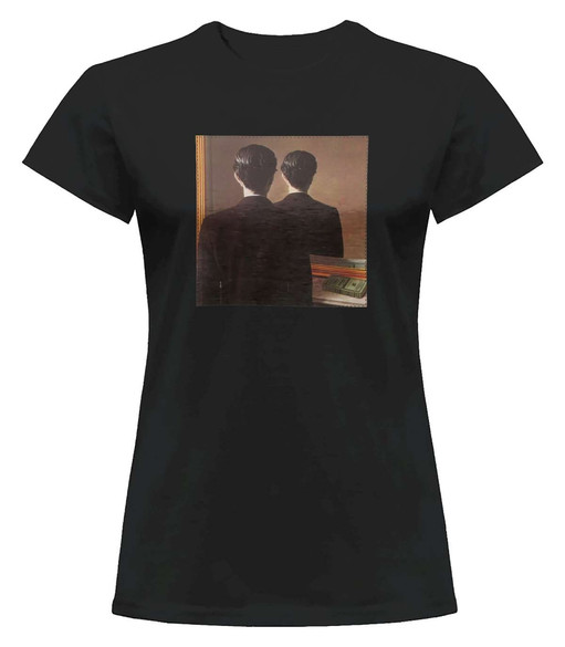 Bluzka damska z naszywką Nie reprodukować René Magritte