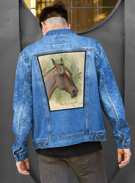 Ekran Głowa gniadego konia Wojciech Kossak