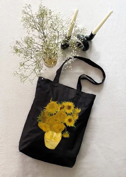 Torba bawełniana Martwa natura: wazon z piętnastoma słonecznikami Vincent Van Gogh
