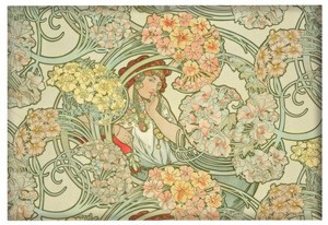 Magnes Byzantine – projekt tkaniny Alfons Mucha