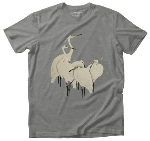 Koszulka Grupa czapli Ohara Koson