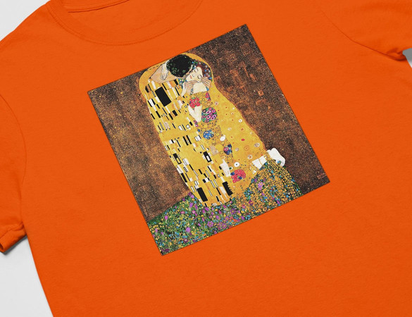Koszulka z naszywką Pocałunek Gustav Klimt