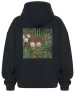 Bluza oversize Kwitnące kwiaty na ogrodzeniu ogrodu Koloman Moser