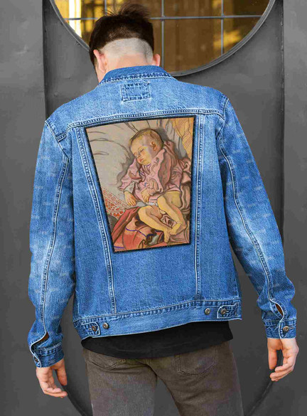 Ekran Śpiące dziecko na poduszce Stanisław Wyspiański