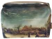 Kosmetyczka kuferek Zimowy pejzaż Rembrandt