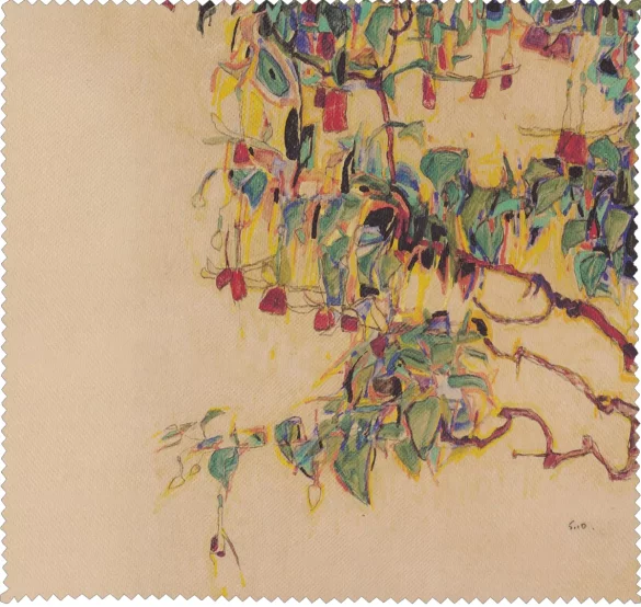 Ściereczka do okularów Fuchsia Branches (Sun Tree) Egon Schiele