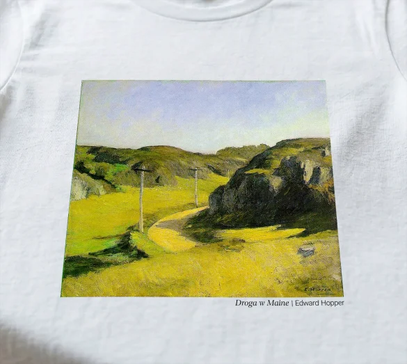 Koszulka z nadrukiem Droga w Maine Edward Hopper