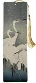Zakładka do książki Grupa czapli Ohara Koson