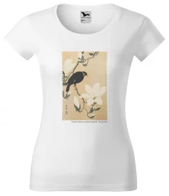 Bluzka damska Wzgórze Myna na gałęzi magnolii Ohara Koson