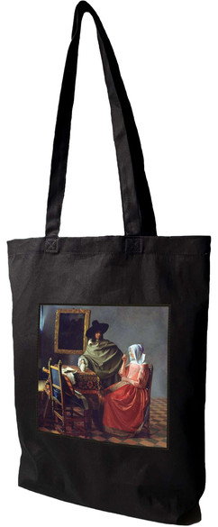 Torba z naszywką Kieliszek Wina Jan Vermeer