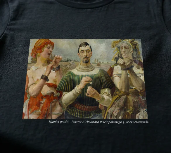 Koszulka z nadrukiem Hamlet polski - Portret Aleksandra Wielopolskiego Jacek Malczewski