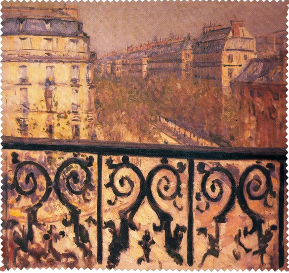 Ściereczka do okularów Balkon w Paryżu Gustave Caillebotte