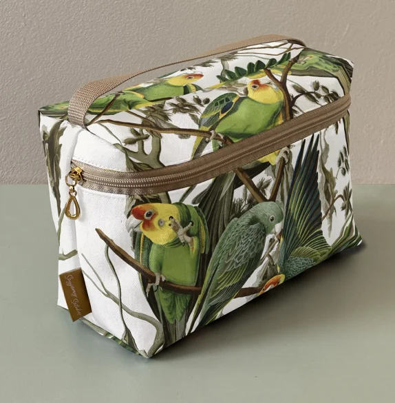 Kosmetyczka kuferek Carolina Parakeet James Audubon